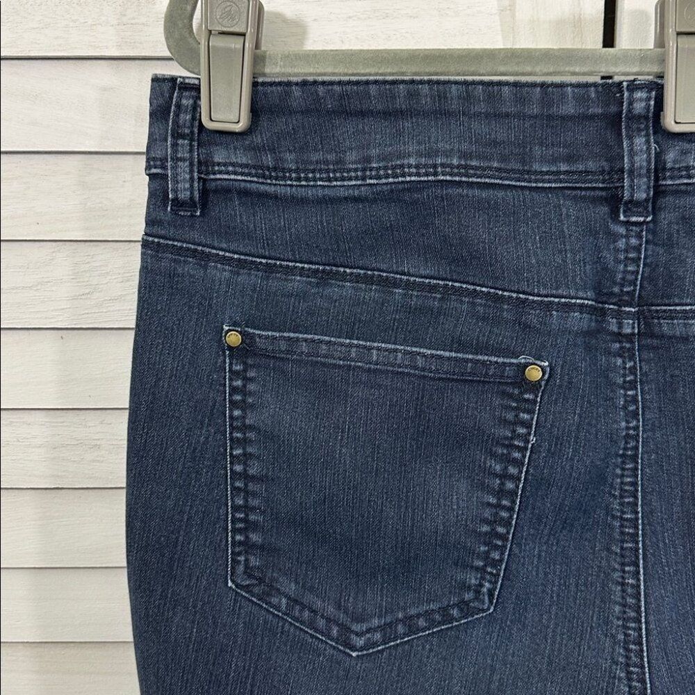 Chico's Platinum Ankle Jeans Size 1.5 (10) Dark Wash - Picture 6 of 15